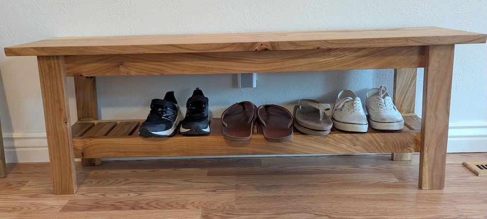 The finished bench
